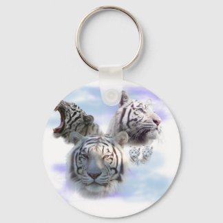 Witte tijgers sleutelhanger