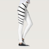 Witte tijgerstrepen Leggings (Rechts)