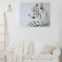 Witte tijgerWaterverf