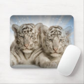 Witte Tijgerwelpen Muismat (Met muis)