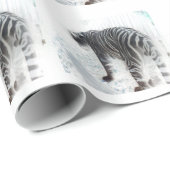 Witte tijgerwild cadeaupapier (Rol Hoek)