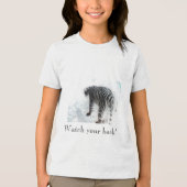 Witte tijgerwild Tri-Blend shirt (Voorkant)