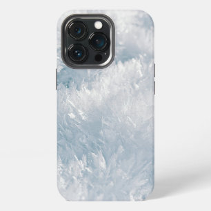 Witte Tinsel met Sneeuwvlokken Patroon iPhone 13 Pro Hoesje