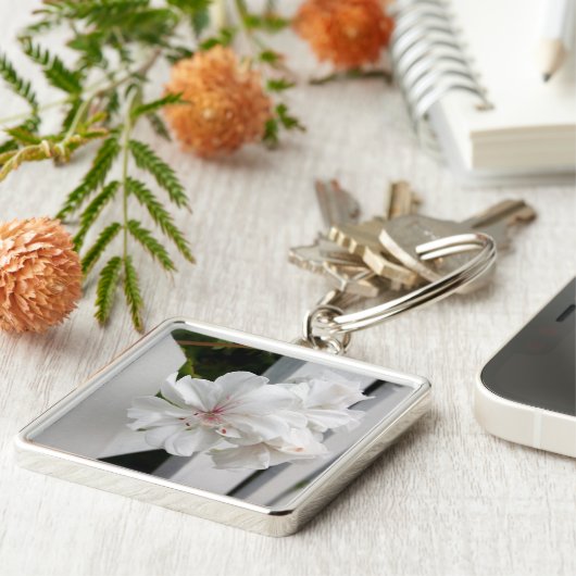 witte tinten sleutelhanger (Zijkant)