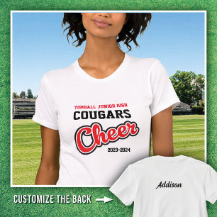 Witte Tombal Junior High Cougars Cheer 2023-2024 T-shirt
