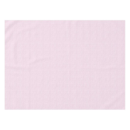 Witte tongpatroon van bladeren op zeer Bleek roze Tafelkleed (Voorkant (Horizontaal))