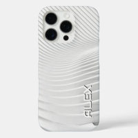 Witte topografische golfpatroon - minimalistisch