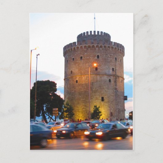 Witte Toren, Thessaloniki, Griekenland briefkaart (Voorkant)