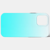 Witte tot Aqua Blue gradiënt Case-Mate iPhone Case (Achterkant (horizontaal))