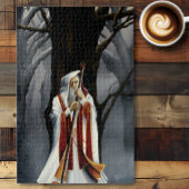 Witte Tovenaar Eiken Boom Fantasie Legpuzzel