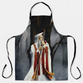 Witte Tovenaar Eiken Boom Fantasie Schort (Voorkant)