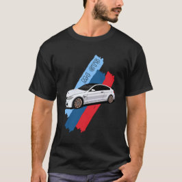 Witte Track-beest Prestatie Racing Strepen T-shirt