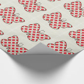 Witte Tralies Vlinder Cadeaupapier (Hoek)