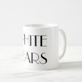 Witte tranen Mok in Fancy tekst (Voorkant rechts)