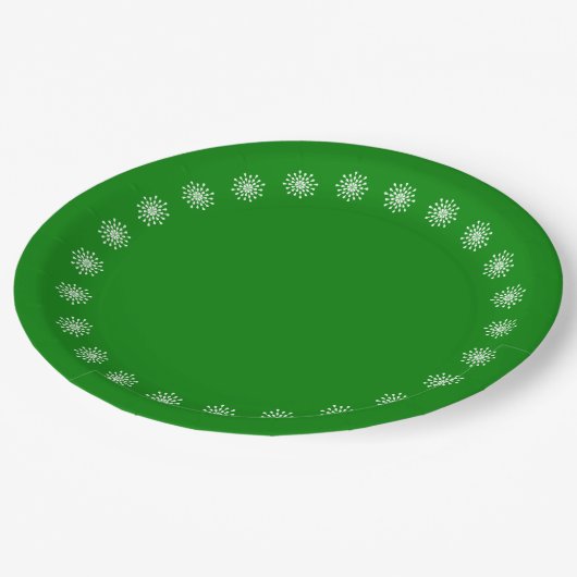 Witte tranen papieren bordje (Gekanteld)