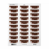 Witte Transparante Monstera Moody Botanische Rand Etiket (Full Sheet)