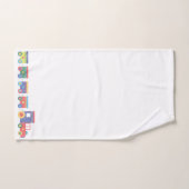 WITTE TREIN CHALKBOARD BATHROOM TOWEL SET BAD HANDDOEK (Handdoek)