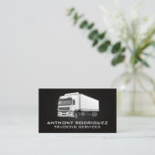 Witte Trekker | Transportdiensten Visitekaartje (Staand voorkant)