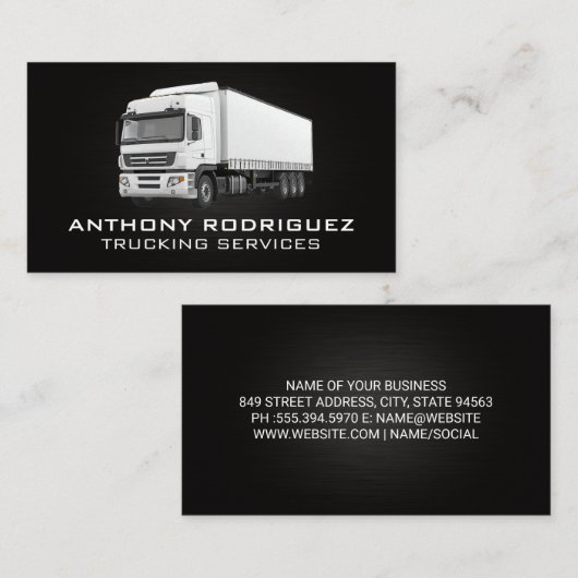 Witte Trekker | Transportdiensten Visitekaartje (Voorkant / Achterkant)