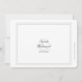 Witte trelle Moslimbruiloft Kaart (Achterkant)