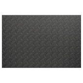 Witte Trendy Abstracte Stippen op Chic Black Stof (Yard (91,4 cm))