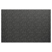 Witte Trendy Abstracte Stippen op Chic Black Stof (Fat Quarter)