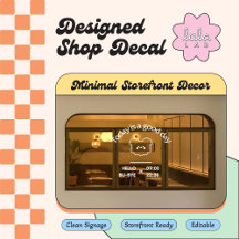 Witte trendy welkom-vensterfolie voor coffeeshop