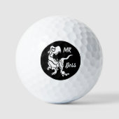 Witte Trex de baas Dino Golfballen (Voorkant)