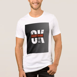 Witte Tri-Blend T-shirt met eenvoudig ontwerp.