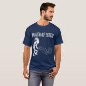 Witte tribale musicus t-shirt (Voorkant volledig)