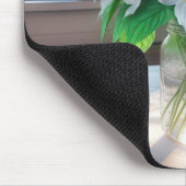 Witte triljoenen in een  glazen pot muismat (Hoek)