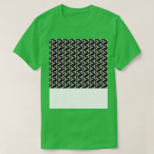 Witte Trillium donkere achtergrond getint patroon T-shirt (Design voorkant)