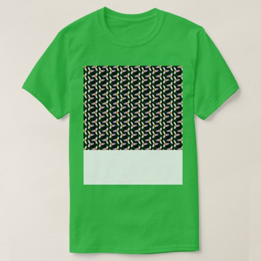 Witte Trillium donkere achtergrond getint patroon T-shirt (Design voorkant)
