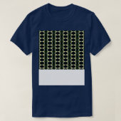 Witte Trillium donkere achtergrond patroon T-shirt (Design voorkant)