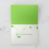 Witte Trilliums Boeket Denken aan U Kaart (Binnen)