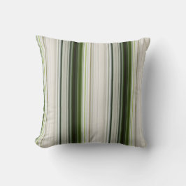 Witte Trilliums Witte en Groene Streep Kussen