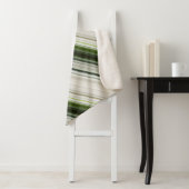 Witte Trilliums Witte en Groene Streep Sherpa Deken (In situ)