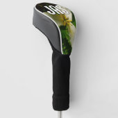 Witte Trilliumventiel Golfheadcover (Schuin)