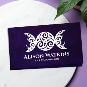 Witte Triskele - Drievoudige Maan Visitekaartje