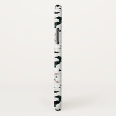 Witte tropische bloemenpatroon Case-Mate iPhone case (Achterkant / rechts)