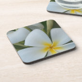 Witte tropische ventilator uit Fiji Bier Onderzetter (Linkerzijde)