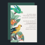 Witte Tropische Vogel Huwelijksuitnodiging Kaart<br><div class="desc">Vier uw speciale dag met dit elegante Elegante Tropische Vogelontwerp met het kunstwerk van François Levaillant (6 augustus 1753 - 22 november 1824) en Pierre-Joseph Redouté (1759-1840). U kunt dit verder aanpassen door op de knop "PERSONALISEREN" te klikken.</div>