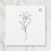 Witte trouwcadeautag bedankjes labels (Achterkant)