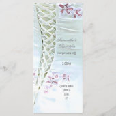 Witte trouwjurk kerk bruiloft programma programmakaart (Voorkant)