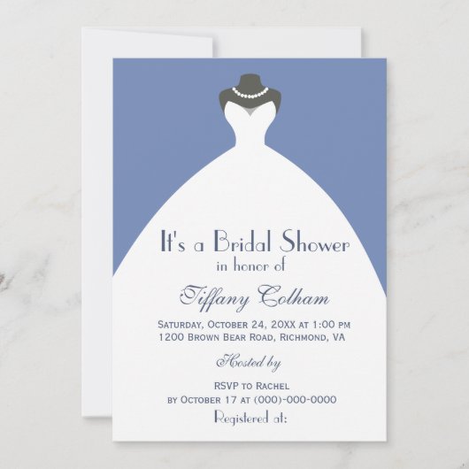 Witte Trouwjurk Vrijgezellenfeest Kaart (Voorkant)