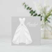 Witte trouwjurk Vrijgezellenfeest Kaart (Staand voorkant)
