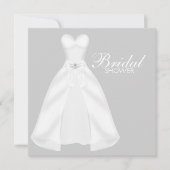 Witte trouwjurk Vrijgezellenfeest Kaart (Voorkant)