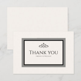 Witte trouwkaart bedanken bedankkaart