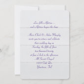 witte trouwkaart op hout kaart (Achterkant)