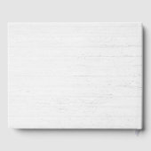 Witte Trouwlelie Hart op Hout Gastenboek (Achterkant)